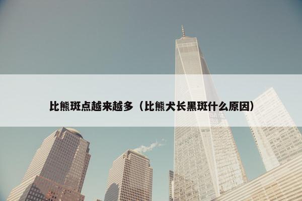 比熊斑点越来越多（比熊犬长黑斑什么原因）