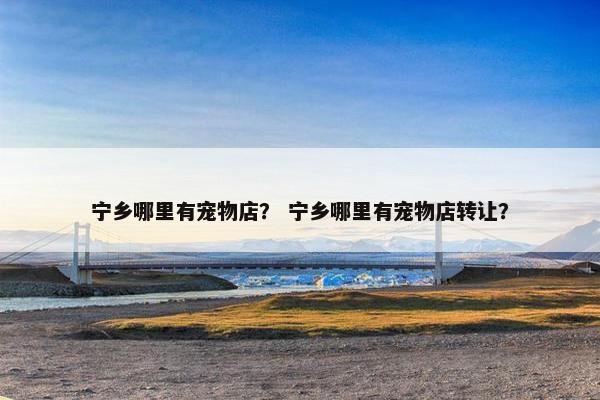 宁乡哪里有宠物店？ 宁乡哪里有宠物店转让？