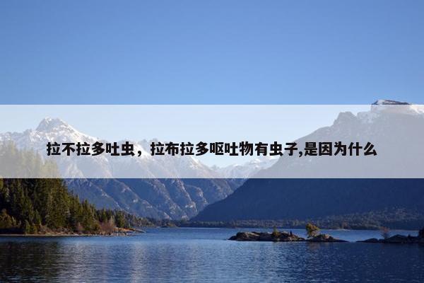 拉不拉多吐虫，拉布拉多呕吐物有虫子,是因为什么
