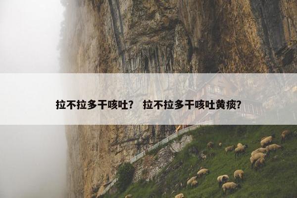 拉不拉多干咳吐？ 拉不拉多干咳吐黄痰？