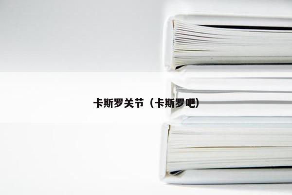 卡斯罗关节（卡斯罗吧）