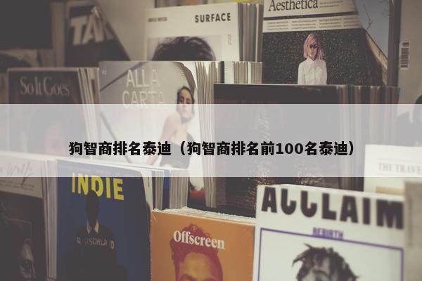 狗智商排名泰迪（狗智商排名前100名泰迪）