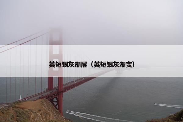 英短银灰渐层（英短银灰渐变）