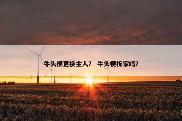 牛头梗更换主人？ 牛头梗拆家吗？