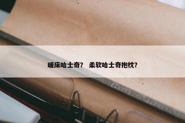 暖床哈士奇？ 柔软哈士奇抱枕？