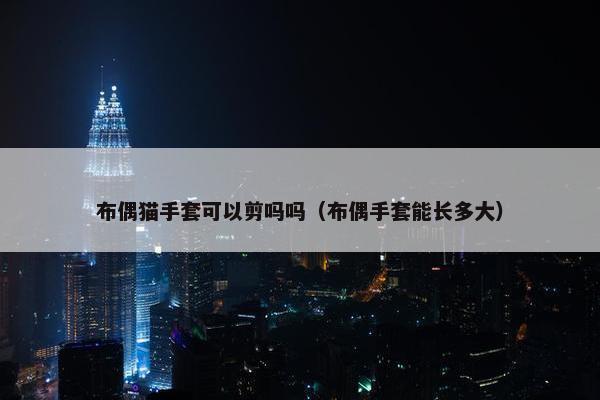 布偶猫手套可以剪吗吗（布偶手套能长多大）