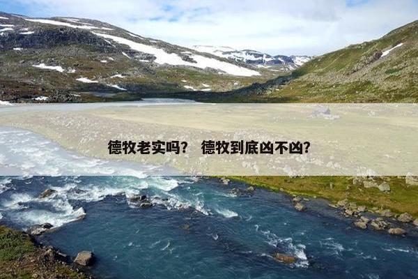 德牧老实吗？ 德牧到底凶不凶？