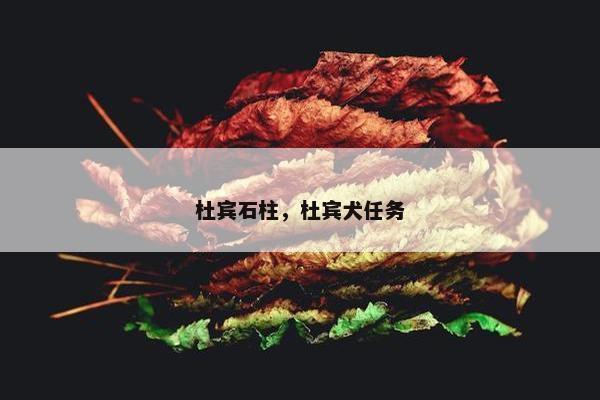杜宾石柱，杜宾犬任务
