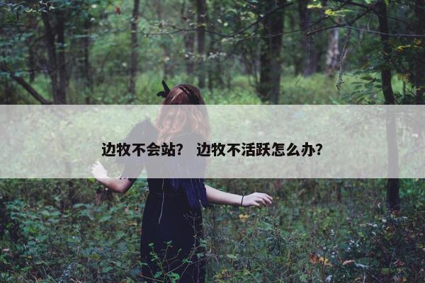 边牧不会站？ 边牧不活跃怎么办？