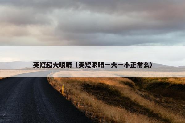英短超大眼睛（英短眼睛一大一小正常么）