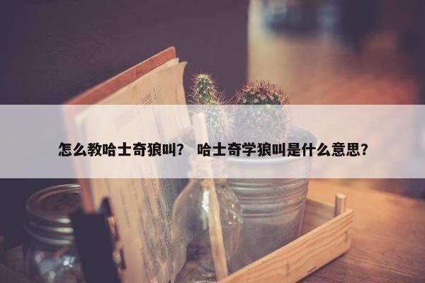 怎么教哈士奇狼叫？ 哈士奇学狼叫是什么意思？