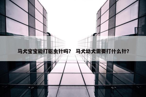 马犬宝宝能打驱虫针吗？ 马犬幼犬需要打什么针？