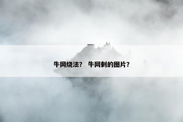 牛网烧法？ 牛网剌的图片？