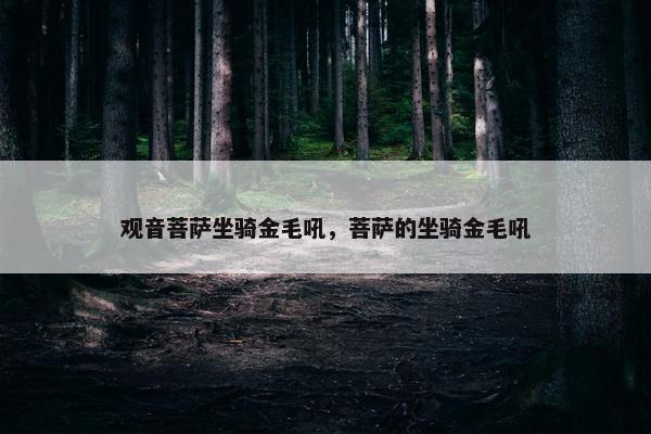 观音菩萨坐骑金毛吼，菩萨的坐骑金毛吼