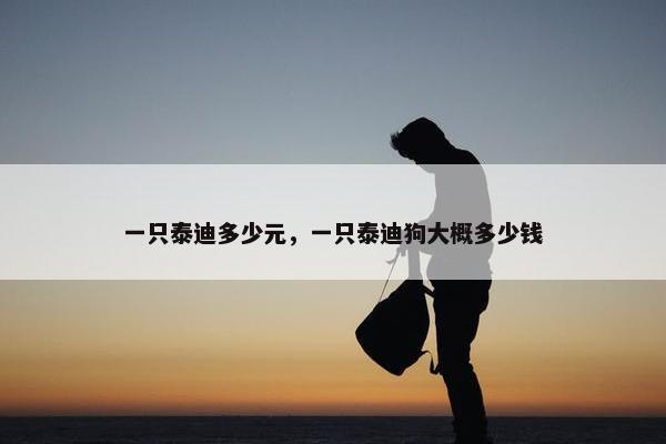一只泰迪多少元，一只泰迪狗大概多少钱