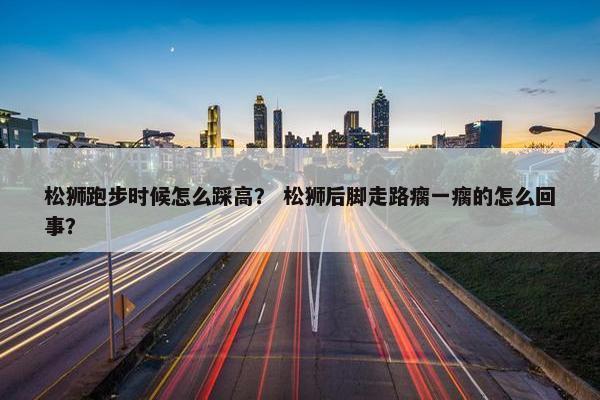 松狮跑步时候怎么踩高？ 松狮后脚走路瘸一瘸的怎么回事？