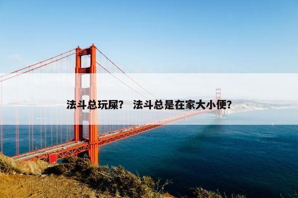 法斗总玩屎？ 法斗总是在家大小便？