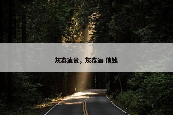 灰泰迪贵，灰泰迪 值钱