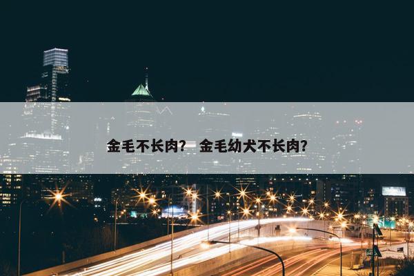 金毛不长肉？ 金毛幼犬不长肉？