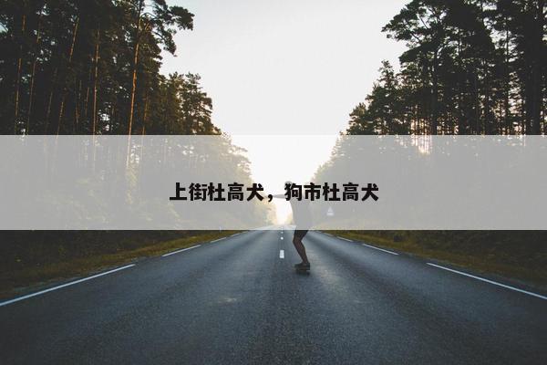 上街杜高犬，狗市杜高犬