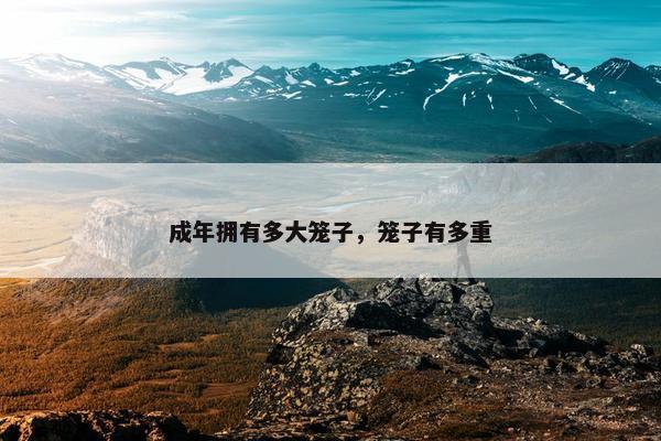 成年拥有多大笼子，笼子有多重