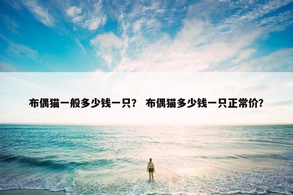 布偶猫一般多少钱一只？ 布偶猫多少钱一只正常价？