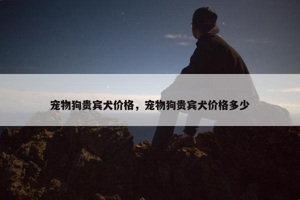 宠物狗贵宾犬价格，宠物狗贵宾犬价格多少