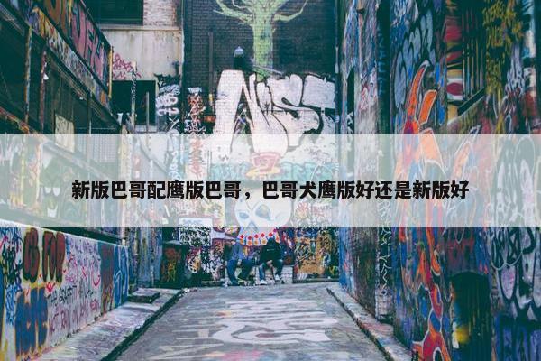 新版巴哥配鹰版巴哥，巴哥犬鹰版好还是新版好