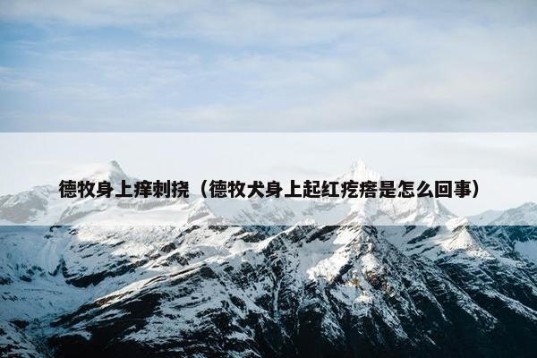 德牧身上痒刺挠（德牧犬身上起红疙瘩是怎么回事）