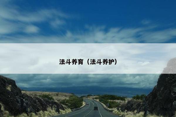 法斗养育（法斗养护）