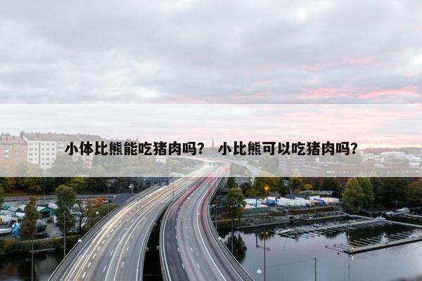 小体比熊能吃猪肉吗？ 小比熊可以吃猪肉吗？