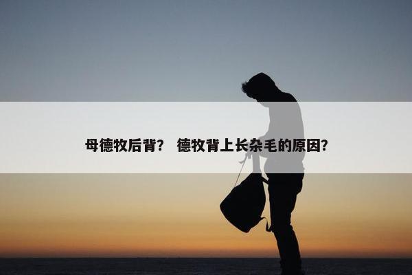 母德牧后背？ 德牧背上长杂毛的原因？