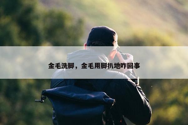 金毛洗脚，金毛用脚扒地咋回事