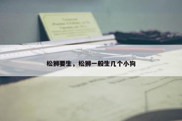 松狮要生，松狮一般生几个小狗