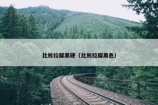 比熊拉屎黑硬（比熊拉屎黑色）