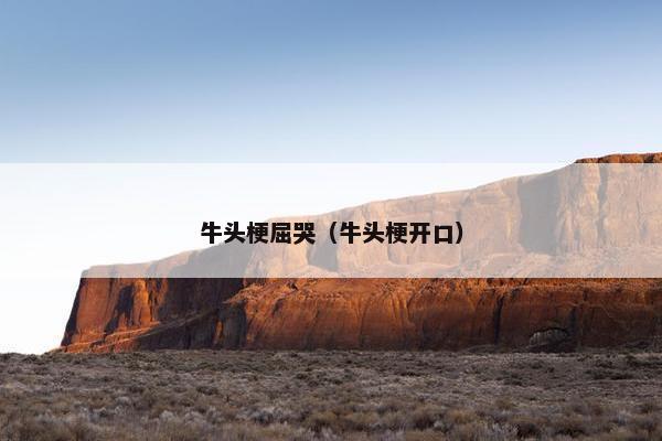 牛头梗屈哭（牛头梗开口）