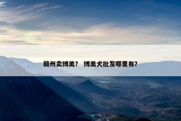 赣州卖博美？ 博美犬批发哪里有？