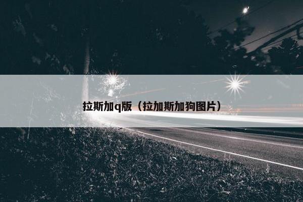 拉斯加q版（拉加斯加狗图片）