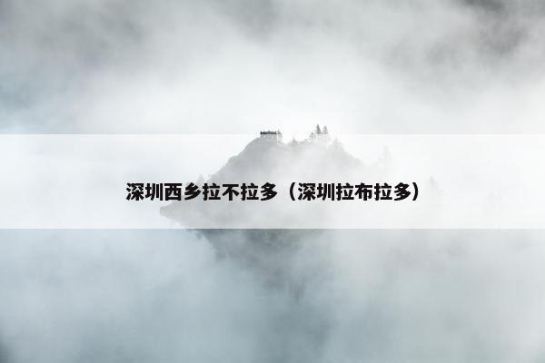 深圳西乡拉不拉多（深圳拉布拉多）