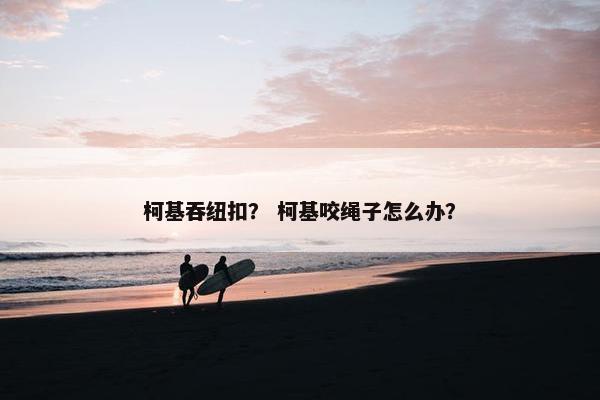 柯基吞纽扣？ 柯基咬绳子怎么办？