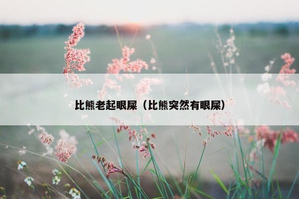 比熊老起眼屎（比熊突然有眼屎）