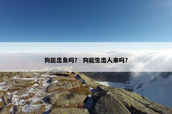狗能出鱼吗？ 狗能生出人来吗？