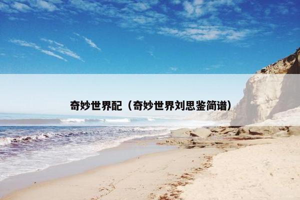 奇妙世界配（奇妙世界刘思鉴简谱）