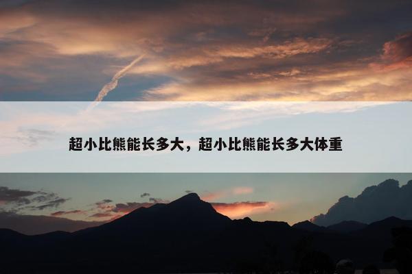 超小比熊能长多大，超小比熊能长多大体重