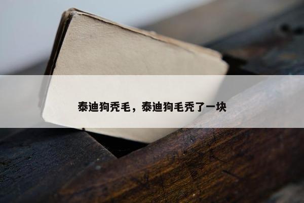 泰迪狗秃毛，泰迪狗毛秃了一块