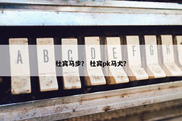 杜宾马步？ 杜宾pk马犬？